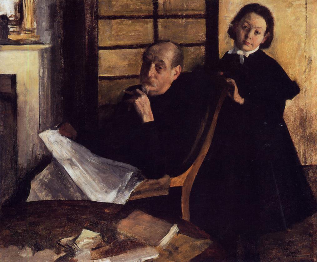 Henri De Gas and His Neice, Lucie Degas 1876